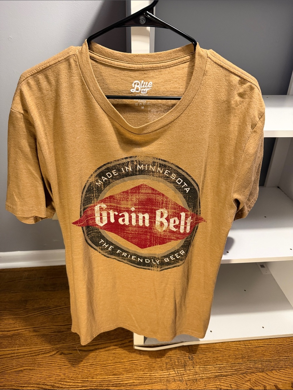 Blue 84 Men’s Grain Belt Graphic Tee — Tan